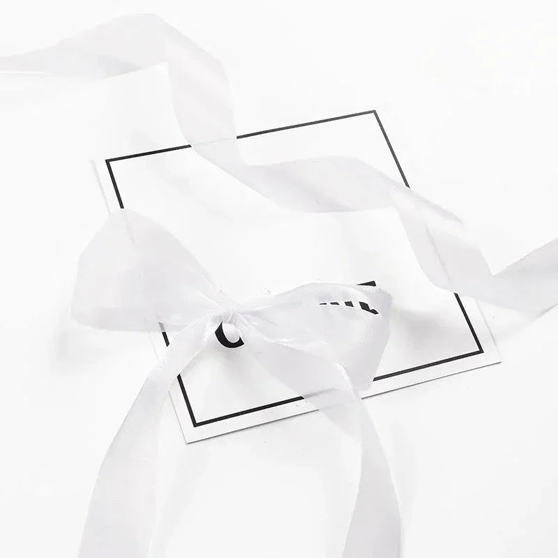 Beautiful Translucent Chiffon Ribbons 2.5cm Width DIY Handicraft Bowknot Festival Gift Box Packing Ribbons