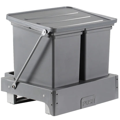 Built-In Trash Can, Cabinet Pull-Out Garbage Bin, Pop-Up Waste Storage Basket, Hidden Storage Bucket, Kitchen Bin, Bedroom