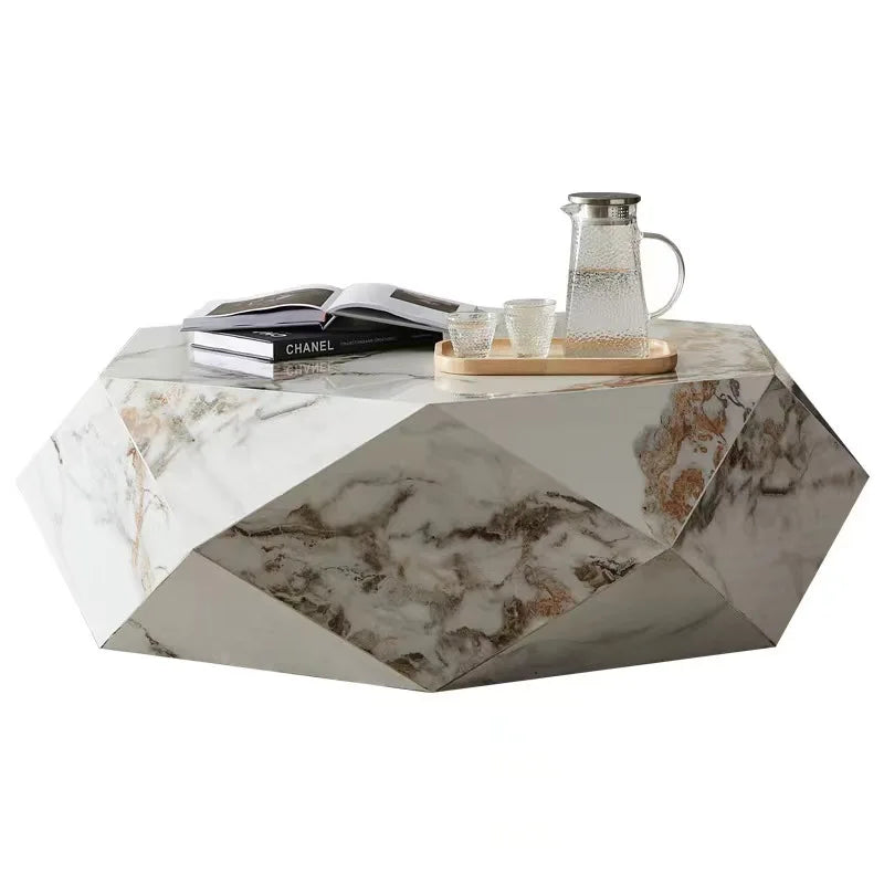 Living Room Furniture Light Luxury Modern Marble Coffee Table Tea Table for Living Room