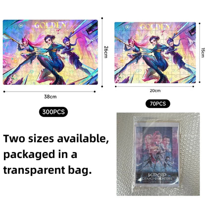 70/300PCS Wooden Jigsaw Puzzle Cool Cyberpunk Anime Family Interactive Game Collectible Gift for Adults Kids Teens Home Decor