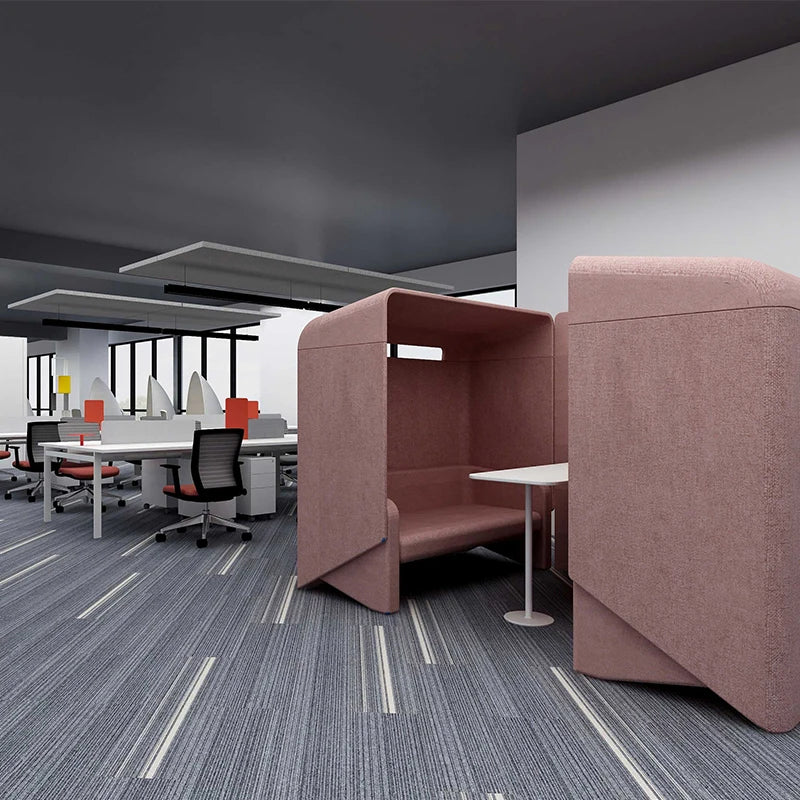 Modern Modular Pod Acoustic commercial office partitions Furniture 2 Seat Desk Table Office Cubicle Workstation office sofa
