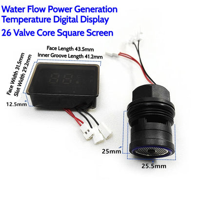 Bathroom Faucet Shower Set Shower System Digital Display Shower Screen Hydro Generator Micro Hydro Generator Shower Accessories