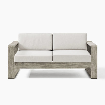 Modern Design Garden Sofa Set for Outdoor Patio Courtyard Leisure Teak Wooden Furniture for Home Hotel Villa Park Apartment