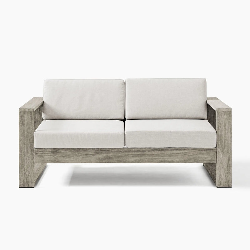 Modern Design Garden Sofa Set for Outdoor Patio Courtyard Leisure Teak Wooden Furniture for Home Hotel Villa Park Apartment