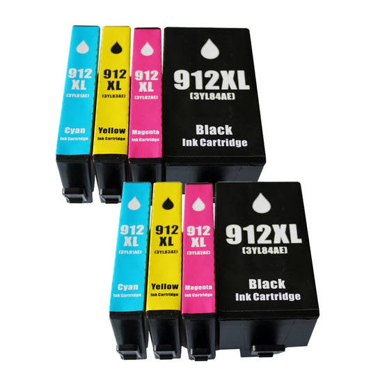 For HP 912 912XL Compatible Ink Cartridge HP912 OfficeJet 8010 8012 8013 8014 8015 8017 8018 8020 8022 8023 8024 8025 Printer