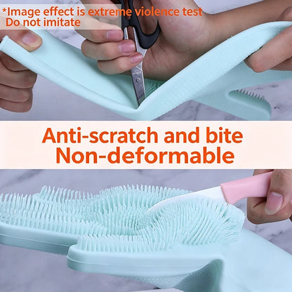 Pet Bath Glove Soft TPR Massage Grooming Mitt Dog Cat Shower Brush Hair Remover Cleaning Glove