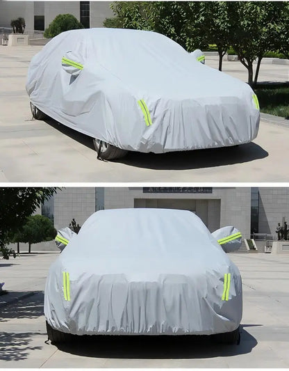 Full-Cover Car Cover: All-Season, Thickened & Cotton-Padded, Hailproof, Waterproof, Sunshade & Sunscreen