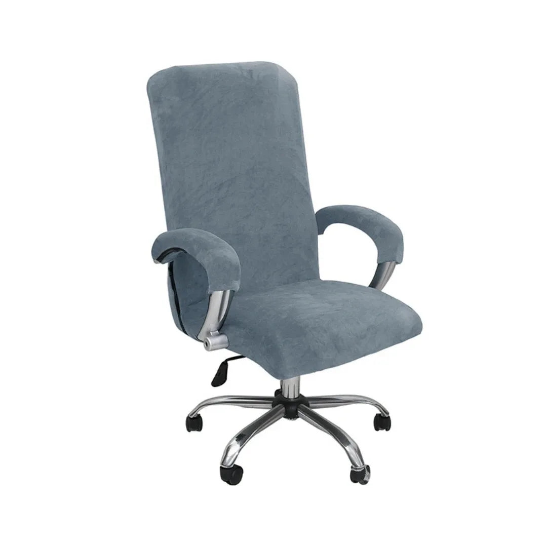3Pcs/set Office with Armrest Gaming Chair Cover, Velvet Thickened Non-slip Waterproof, Removable Computer Chair Cover