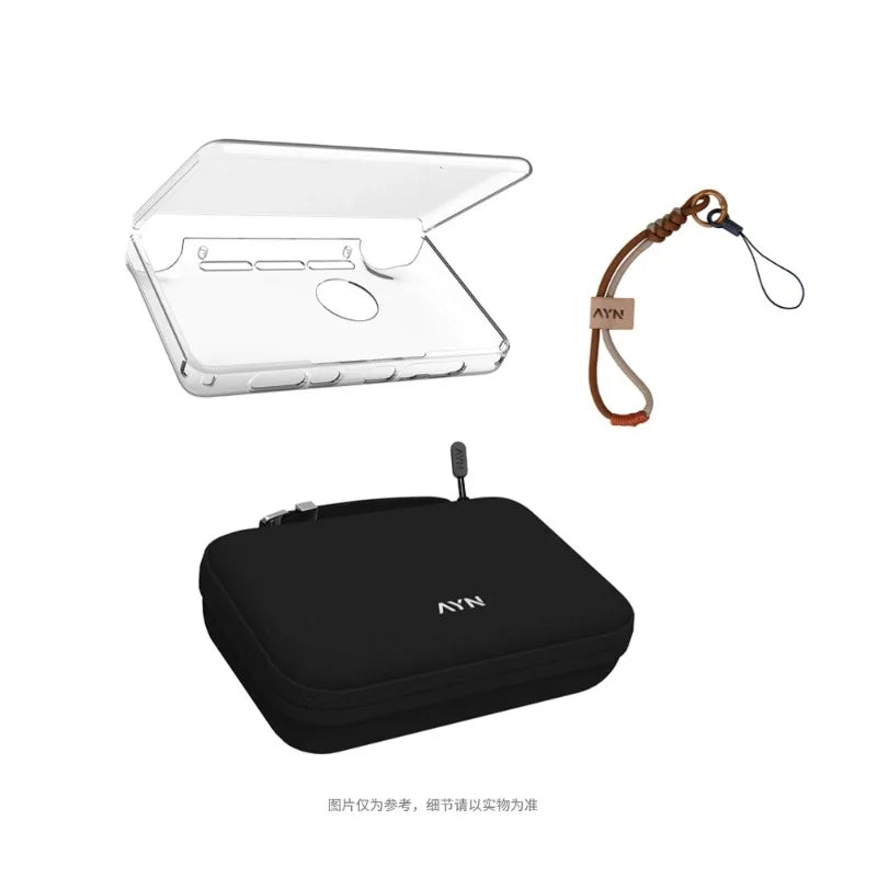 Gaming Accessories Dual Screen Flip Up Handheld Device Protective Case Storage Bag Lanyard Soft Bag Grip for AYN THOR