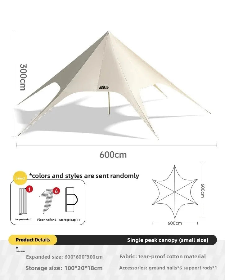 Tent, Large Outdoor Giant Camp, Rain and Sun Protection, Suitable for Outdoor Camping