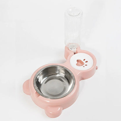 Pet Water Dispenser for Cats and Dogs  Automatic Water Storage Pet Food Bowl Food Container with Waterer Pet Supplies