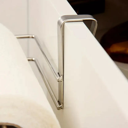 Kitchen paper towel holder Stainless steel nail free punch free wall mounted metal toilet roll holder