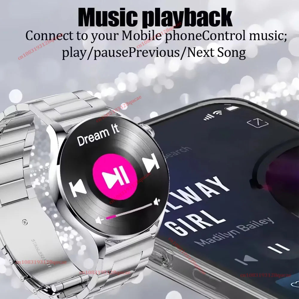 2026 New Smart Watch Men AMOLED HD Screen GPS Motion Trajectory Heart Rate Bluetooth Calls SmartWatch Waterproof For Android iOS
