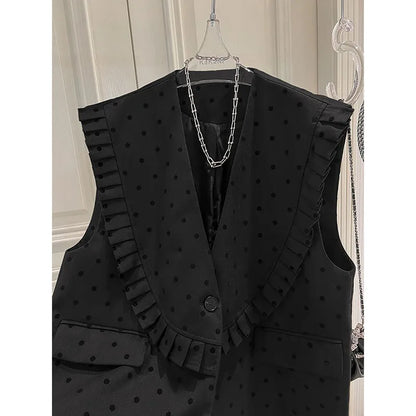 Ladies Vest Jacket 2025 Summer Leisure And Comfort Korean Women Waistcoat Temperament Fashion High-Quality Female Coat.