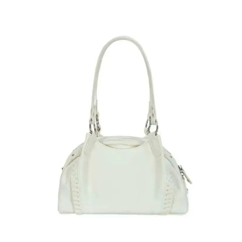 JIAERDI Hot Girls White Shoulder Bags Purse Women Fashionable Sweet Cute Underarm Bag Female Vintage Y2k Handbag Wallet 2025 New