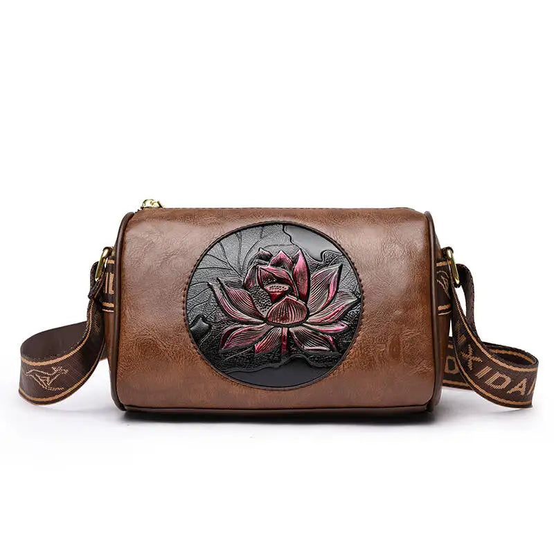 Women Embroidery Tote Bag High Quality Leather Ladies Handbags 2024 Women Shoulder Bag Small Crossbody Bags For Women Sac a Main