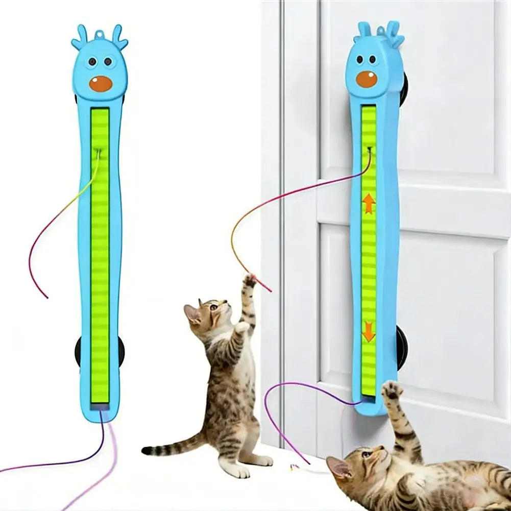 Pet Toys Automatic Flying Rope Interactive Play Toy For Cat Relieve Boredom Pet Toys  Wall-mounted Toy Cat Entertainment Toys