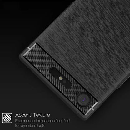 For Sony Xperia XZ1 Compact Silicone Case Luxury Carbon Fiber Skin Case For Sony XZ1 Compact Xperia XZ1 mini Soft Phone Cover