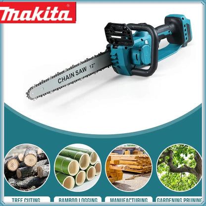 Makita Power Tool 2200W Portable Chainsaw Brushless Electric Chain Saw 18V Rechargeable Cordless Graden Pruning Tools
