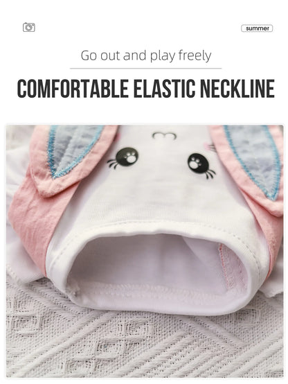 Pet Summer Clothing Thin Style Teddy Dog Clothes Cat Small and medium Dog dresses spring and Summer with lovely rabbit printing