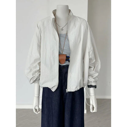 Sunscreen Clothes for Women Thin Coat Casual Jacket Spring and Summer Outdoor Leisure Versatile Sports Clip