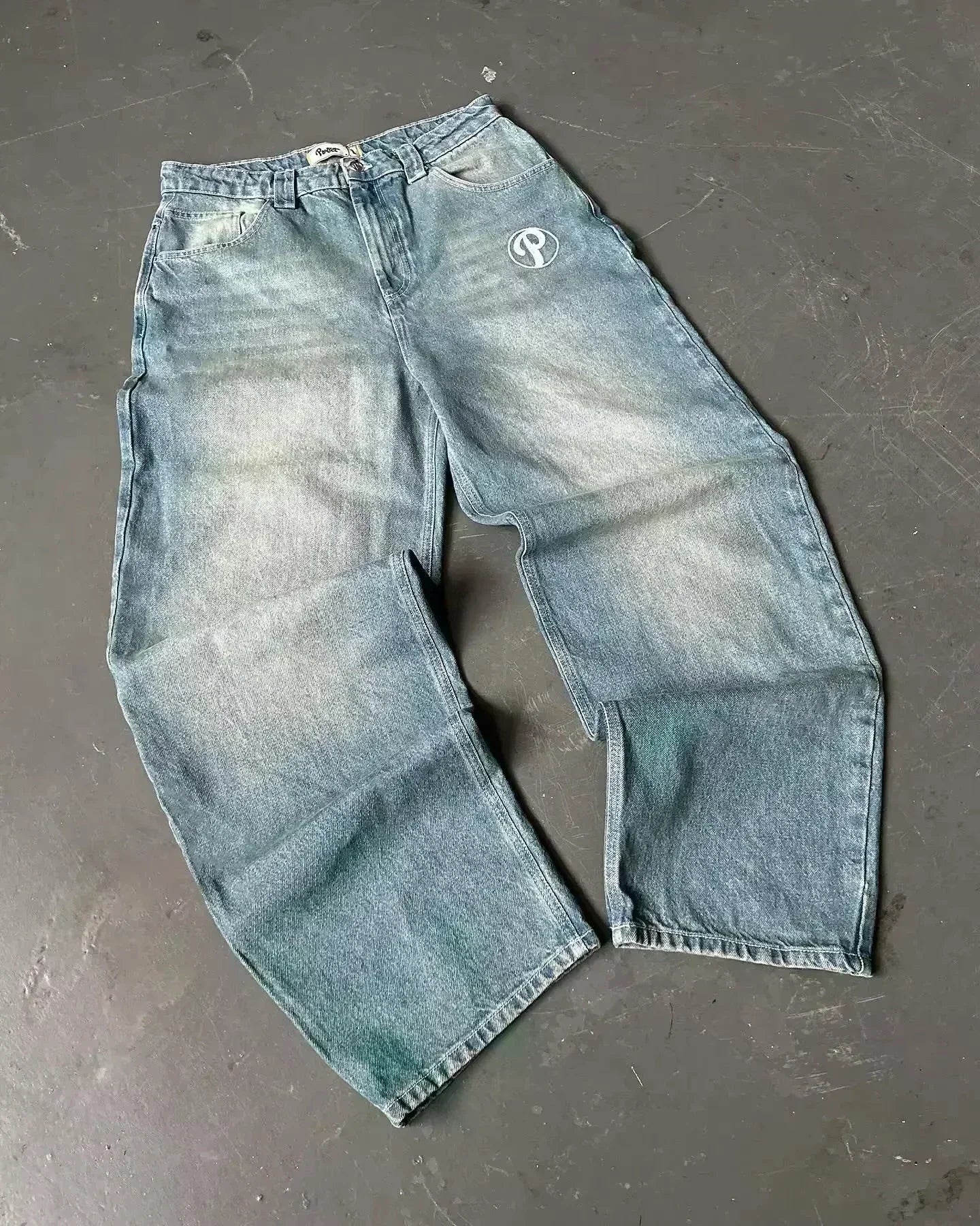 American Fashion Trend Joker Best Sell Special Spot Jeans Women Street Y2K New Punk Oversized Wide-leg Pants Unisex Casual Jeans