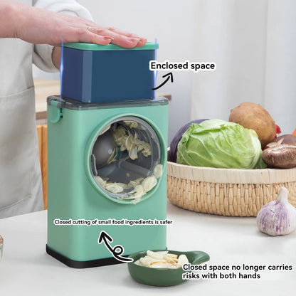 Home Multifunction Vegetable Slicer Manual Grater Vegetable Chopper 3 in 1 Round Cutter Potato Spiralizer Kitchen Accessories ﻿