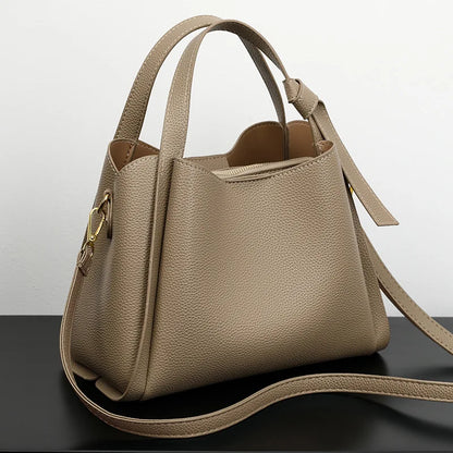 Women's Handbags Retro Fashion Simple New Texture Large Capacity Shoulder Bag Portable Messenger Bucket Bag
