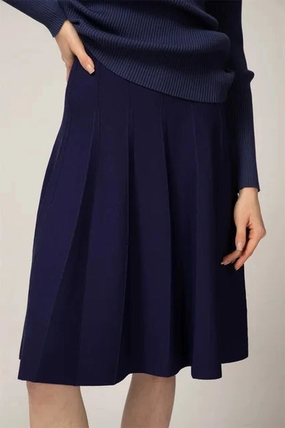Elegant Woman Clothing Skirts Loose Knitting Luxury Skirt Women Autumn Knitted Female Black Knit Clothes Autumn Outfits Spring