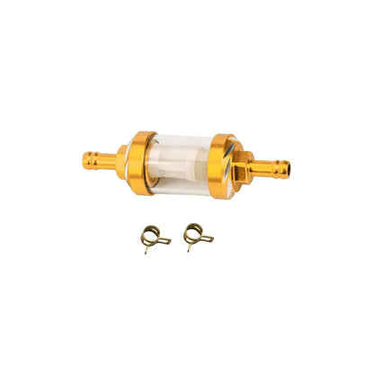 9mm CNC Aluminum Alloy Glass Gas Fuel Oil Filter Moto for Dirt Pit Bike 125/140/150/160cc CRF70 90 110 TTR100 110 KLX65