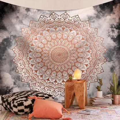 Mandala Bohemian Yoga Mat Beach Towel Shawl Blanket Indian Wall Hanging Tapestry Bohemian Mandala Tapisserie Decoration Mural