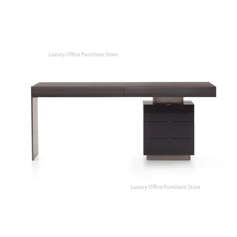 Italian Minimalism Office Desks Luxury Design Modern Study Office Desks Villa High-end Office Furniture Bureau De Chambre FYOD