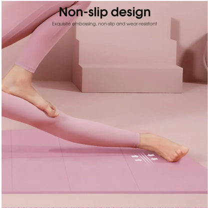 4mm Anti-Slip Yoga Mat Portable Fitness Workout Mat For Pilates Home Gym Ladies Exercise