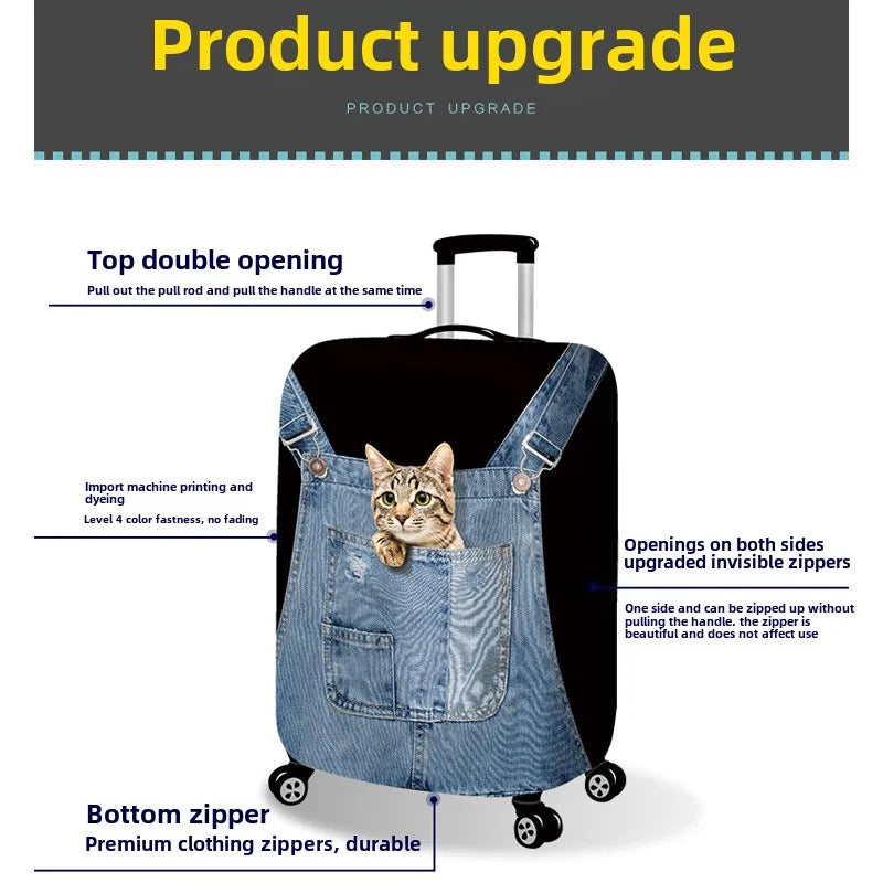Snoopy Travel Suitcase Protective Cover Luggage Protective Cover Solid Color Suitable for 18-32 Inch Suitcases Travel Organizer