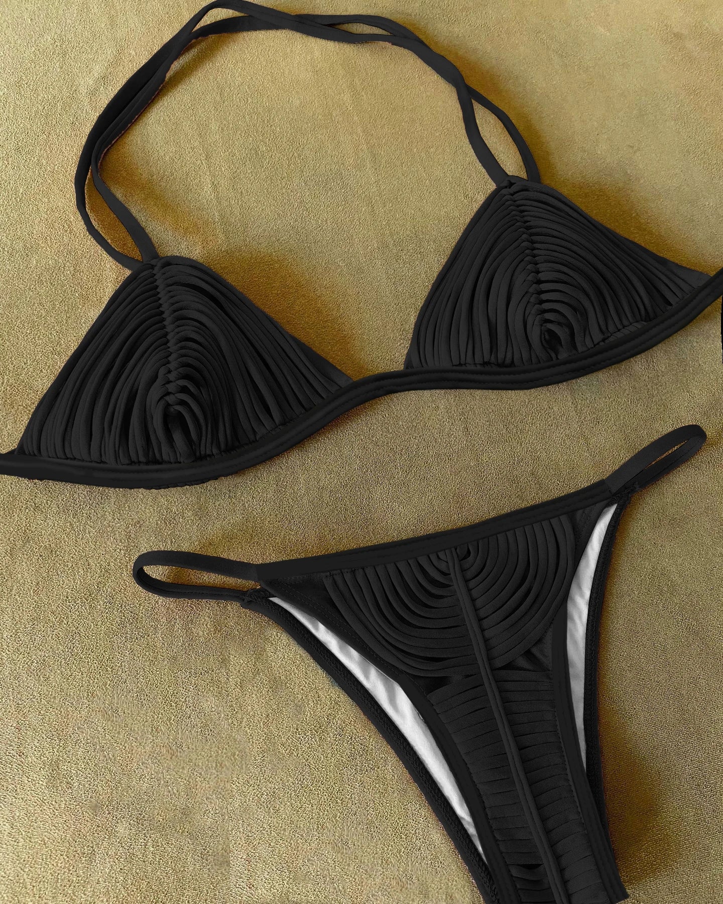 SEAURAL 2025 New Braided Rope Bandage Stripes Brazilian Bikini Swimwear Women's Swimsuit Two Piece Set Female Sexy Beachwear
