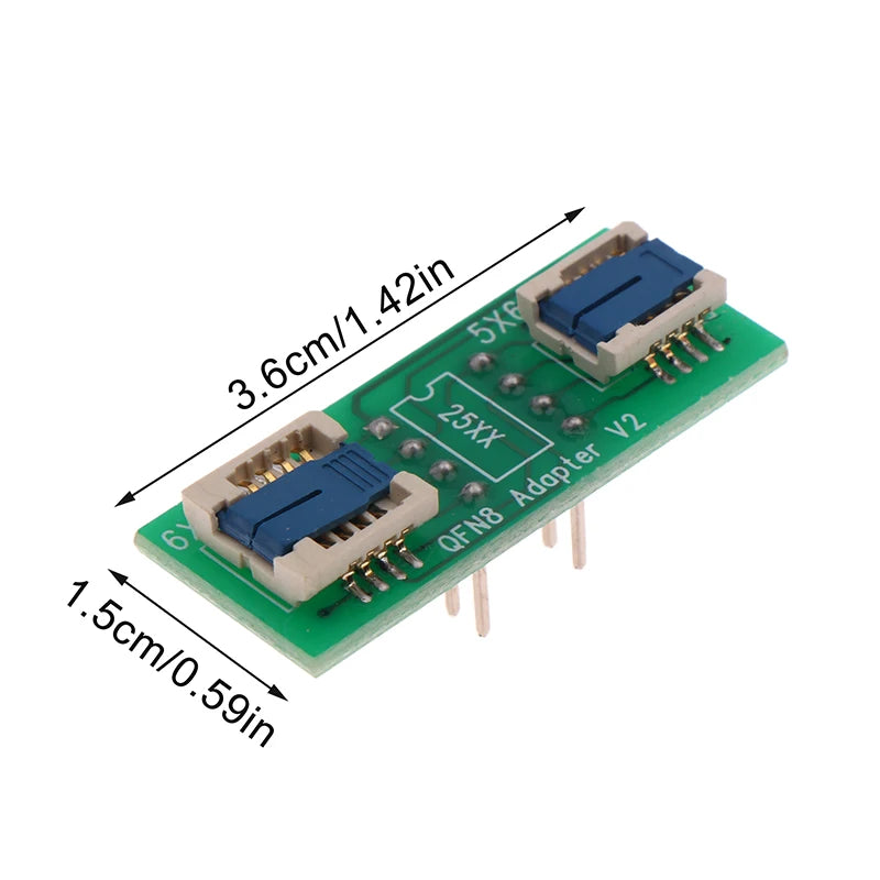 1Pc QFN8/WSON8 Universal Two-in-one Socket / Adapter For Both 6*5MM And 8*6MM  SMT BIOS Flash Socket.