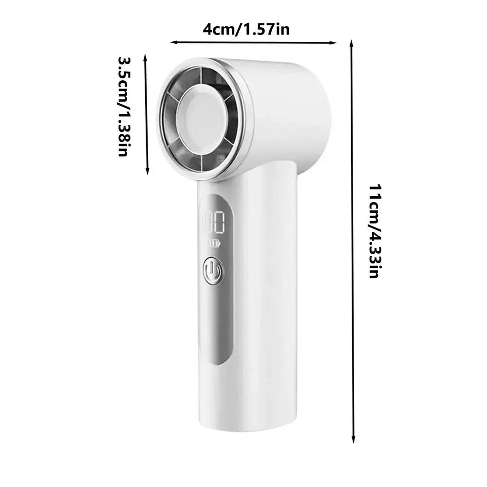 Portable Fan For Travel Mini: Small Pocket Handheld Fan Personal Rechargeable Turbo USB High Speed Keeping Cool In Hot Weather