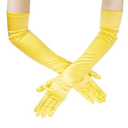 Satin Long Gloves For Women Wedding Gloves Performance Gloves Dance Gloves Satin Gloves Banquet Gloves Prom Gloves