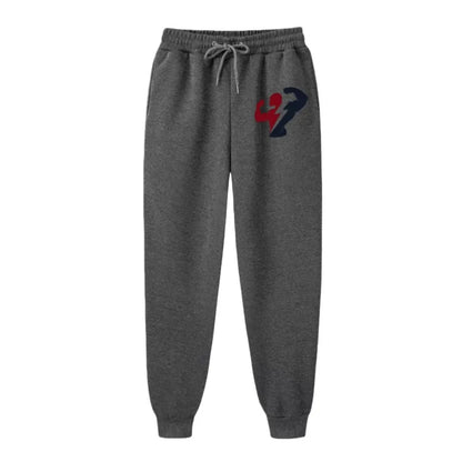 Athletic Performance Men's 100% Cotton Gym Long Pants Elastic Waist Drawstring Sweat-Absorbing Comfortable Trousers