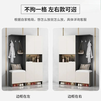 Living Room Shoe Cabinet Solid Wood Home Entrance Cabinet Display Household Door Locker Sideboards Szafki Do Salonu Furniture