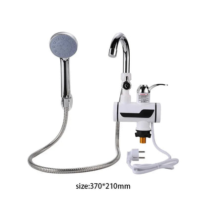 3000W EU Plug Instant Electric Water Heater Shower Digital Display 220V Kitchen Bathroom Tankless Hot Water Faucet Heater