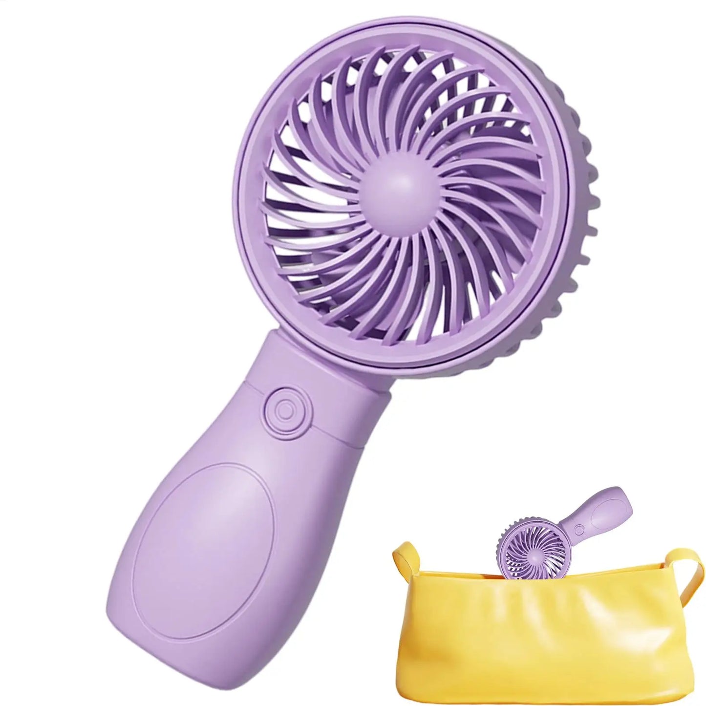 Portable Fan Convenient Mini Pocket Fan for Summer Outdoor Travel Home Offic Handheld Fan Lightweight Rechargeable