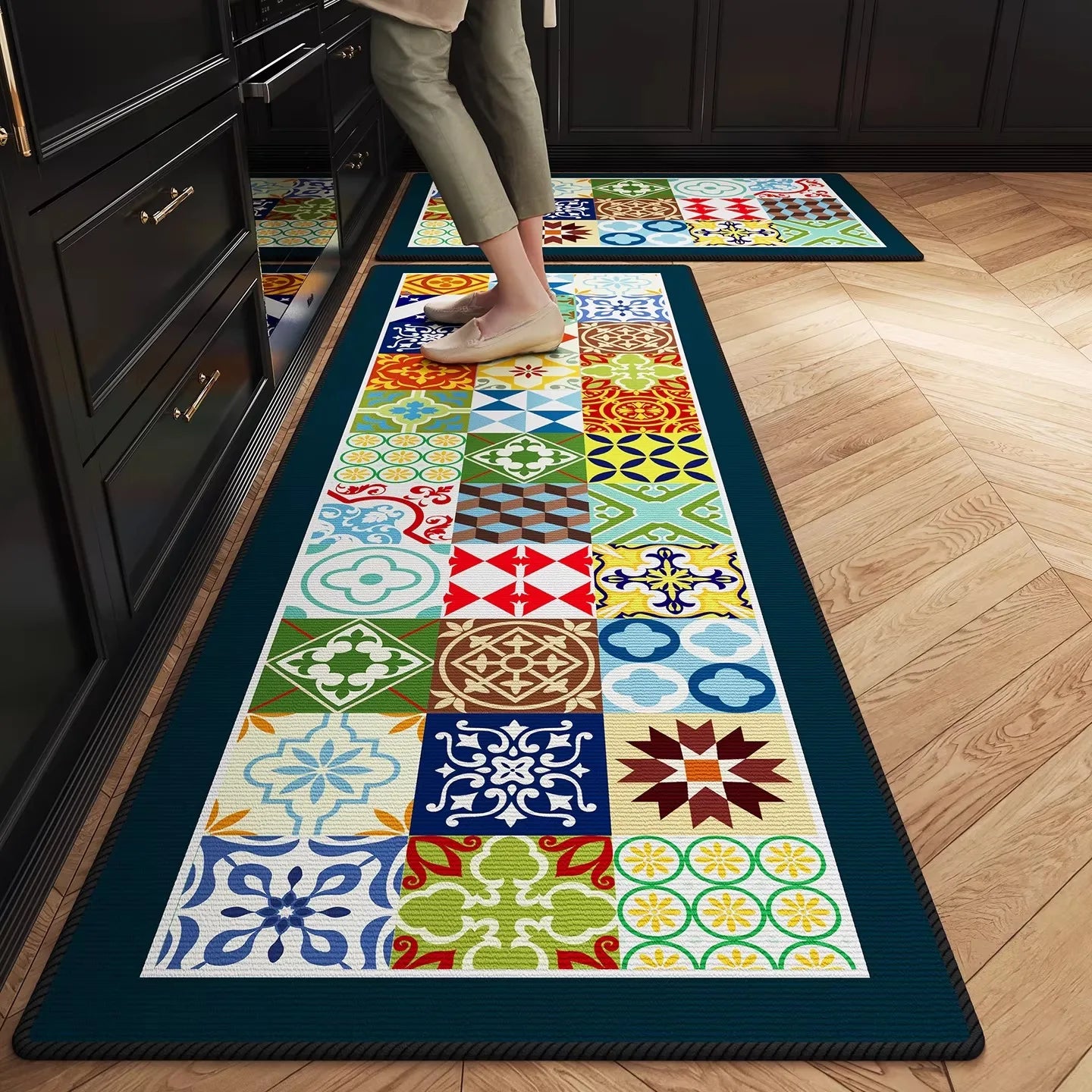 Kitchen Floor Mat Home Decor Rug American-style Carpet Wear-resistant Area Rugs Kitchen Foot Mats 주방바닥매트 Alfombra Cocina