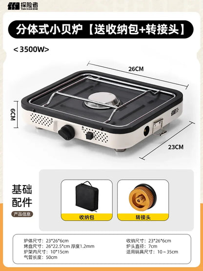 Portable Outdoor Gas Stove Detachable Camping Cooking Equipment New Tea Brewing Stove DAL