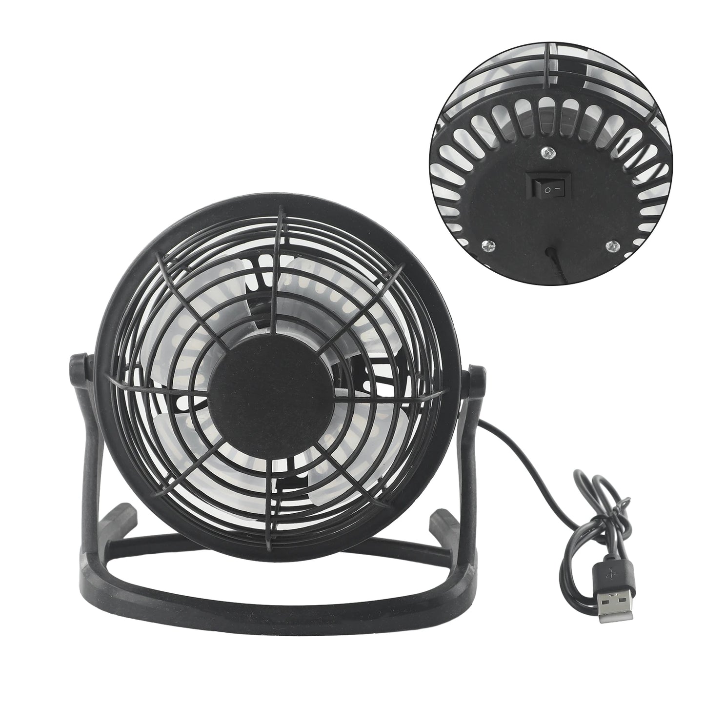 Portable Fans USB Fan 15*9*14.5cm ABS+Electronic Components Blue/Black Convenient Home UseUltra Quiet Practical