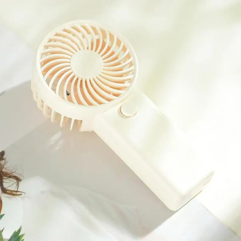 Portable Fan Creative Small Fan Pocket Hand-held Fan Lightweight Adjustable Cute Handheld Outdoor Fan Air Cooler Students Gift