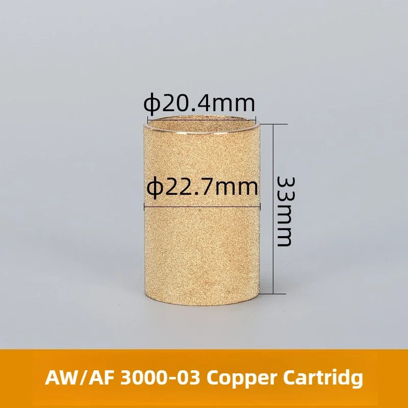 HEBAI AFR BF BFR GFR AW AF 2000 3000 4000 5000 Pneumatic Air Filter Element Copper Cartridge Fiber Filter Element Air Treatment