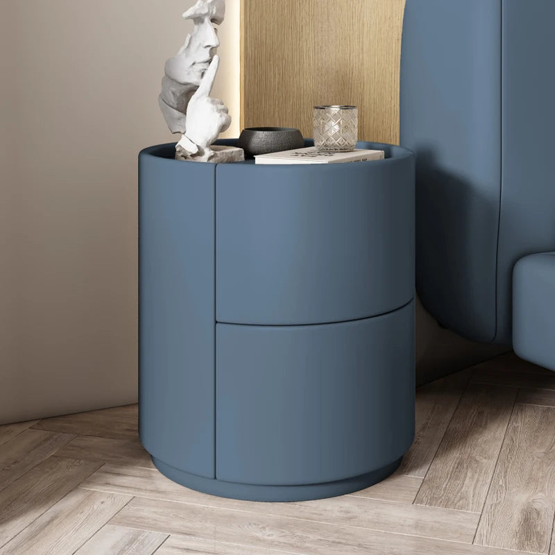 With Storage Narrow Nightstands Round With Drawers Bedroom Design Nightstands Tall Luxury Table Chevet Chambre Modern Furniture