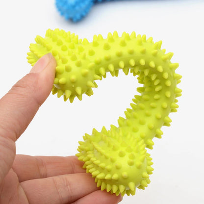 Pet Toys For Small Dogs Rubber Pacifier Ring Shape Bite Resistant Dog Toy Puppy Teeth Cleaning Chew Training Toys Pet Supplies