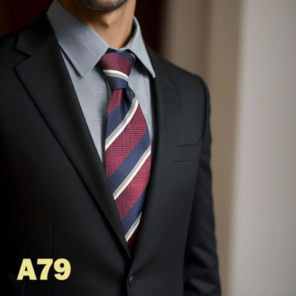 Purple Solid Red Mens Neckties Pink Fashion Ties for Male Party Dropshipping Wedding Gift
